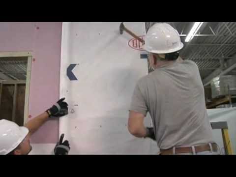 how to attach tyvek to foam