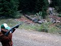 12-gauge Shotgun Slug fired into a coputer Monitor.