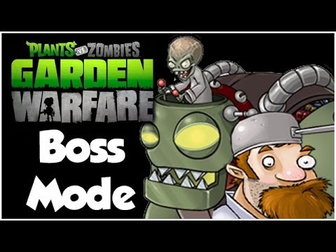 Plants vs. Zombies Garden Warfare - Boss Mode!! Dr. Zomboss and Crazy Dave!! (Xbox One 1080p HD)