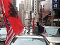 The celebration of Kosova's independence in times square NYC.
