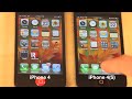 iPhone 4(S) vs iPhone 4 Speed Test, Comparing Displays and Designs. Both iPhones are on AT&T. www.twitter.com In this video I compared the design changes from the iPhone 3G(S) to iPhone 4(S). Also, I compared both of the retina displays. Finally, I tested the Web browsing and app speeds of the iPhone 4 vs iPhone 4(S). iPhone 4(S) is faster but it is not too significant, I think you will notice the speed later on in more advanced applications. I will have the camera test and a review video in a few days. Thanks so much for watching! Please feel free to subscribe, and I appreciate all of the Likes & Comments! iPhone 4(S) vs iPhone 4: Speed Test, Display & Design iPhone 4(S) vs iPhone 4: Speed Test, Display & Design iPhone 4(S) vs iPhone 4: Speed Test, Display & Design