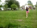 Jumping over a creek