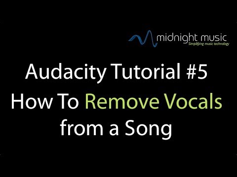 how to remove vocals from a song online