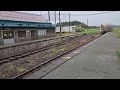 抜海駅に到着の始発列車
