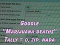 Presciption Drug Deaths over a Million, Marijuana 0, Zero