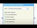 Importing settings