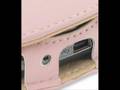 PDair Leather case for HTC Touch/HTC P3450 - Book (Pink)
