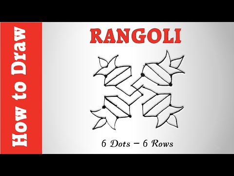 how to draw rangoli