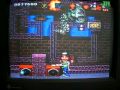 finally, we got to the first boss: a suprising yet odd looking guitar monster that looks like a snake with a beak. well after that first battle, we get to see wayne and garth talk a bit and it's on to the next stage: the donut shop! yeah you're like in a honey i shrunk the kids kind of level!