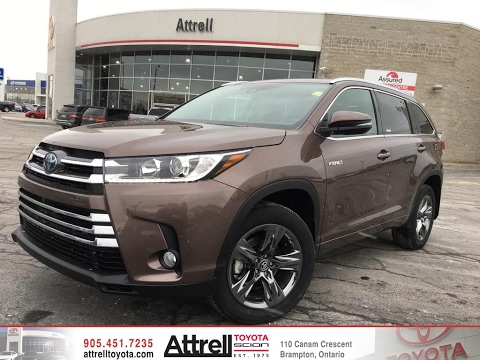 2017 toyota highlander hybrid awd limited brampton on attrell toyota