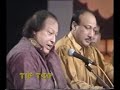(part 1) also known as: main neeva mera murshid uncha; this is one of the more famous kalams, written by mian mohammad baksh (r.a), it is very much unmissible. and to top it all of it is being sung by nusrat.
this qawwali dosen't give you the question rather it hands over the answer


i have created the revised version of the translation with times:
1:00 i'm lowly; my murshid is exalted, he bought me to eminence. 
 2:40 i would sacrifice myself for those exalted ones, whom befriended the lowly.  
 5:00 make your threshold on the door of your murshid. 
5:19 it wouldn't matter if new friends were made, because so of them may are mean and selfish. 
6:42 people who enclosed love inside them, they will not abscond. 
 7:40 even if i discover thousands of charmers, i would not replace/upset my friend (murshid)
8:58 a resolution to every difficulty lies within the exalted.