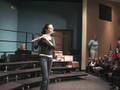 Teen jazz flutist - 13 years old -  Improvises on Work Song