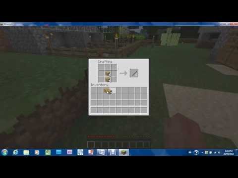 how to make a sword i minecraft