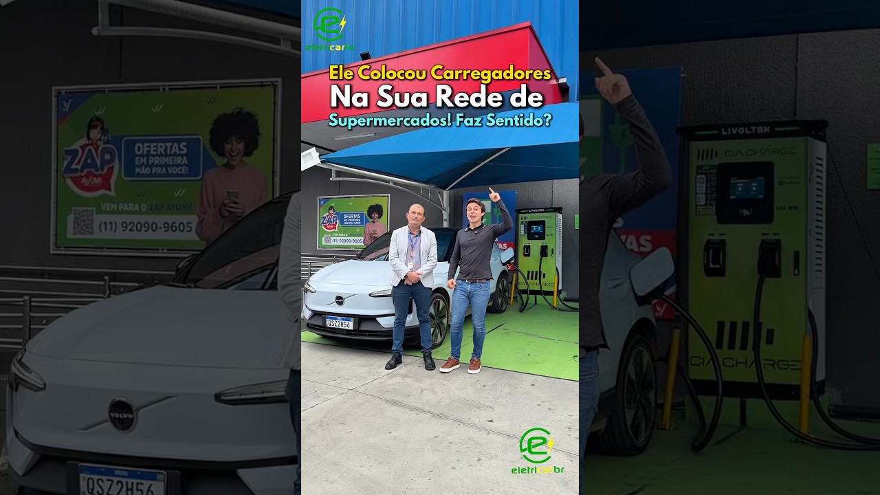 Ele Colocou um Carregador Rápido em uma Rede de Supermercados… e Faz Total Sentido!