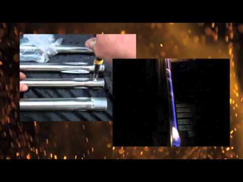how to adjust bbq burner flame