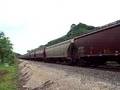 BNSF eastbound grain train at MP 329.69