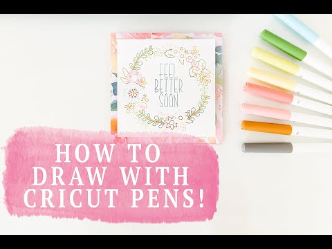 video-linktoworks-DRAWING WITH CRICUT PENS : HOW TO INSERT CRICUT PENS &...