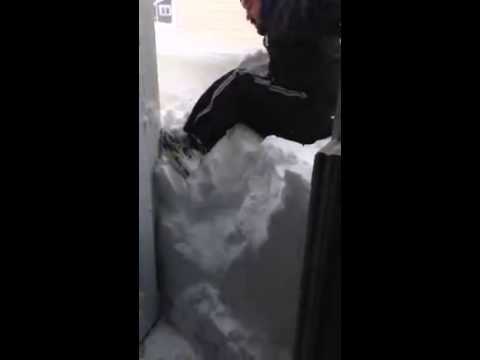 how to go door to door shoveling snow