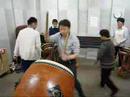 ぶち合わせ太鼓打ち上げ練習（2008.3.18.火）小槌会 Buchiawase daiko"Kozuchikai"
