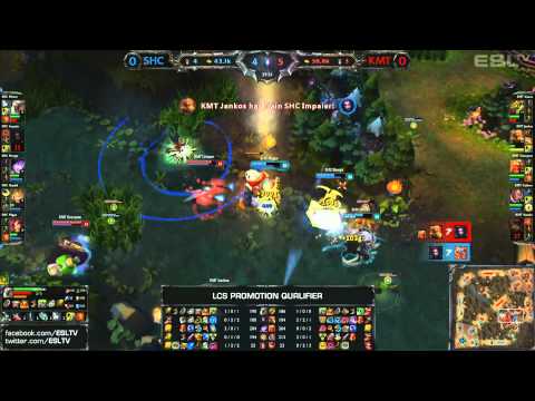 SUPER HOT CREW XD vs Kiedyś Miałem Team | 2014 EU LCS Spring Promotion Season 4 | SHC vs KMT