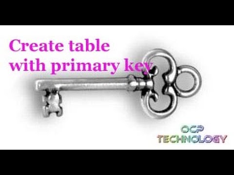 how to set primary key in sql