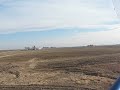 Ultralight takeoff from farm Ultralight takeoff from farm