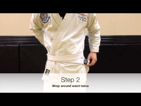 how to tie ninja belt