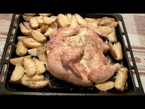 Как сделать в духовке домашнюю курицу Как сделать в духовке домашнюю курицу