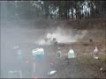 My friend Toad shooting 275rd of .22lr into a pile of cinder blocks.