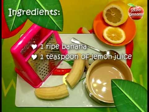 OILY skin care – Banana masks recipes – Natural homemade cosmetics