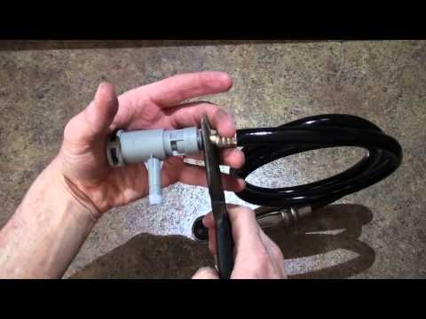 how to remove sink sprayer hose