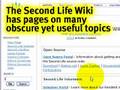 Using the Second Life Wiki - Video TuTORial Tip of the Week