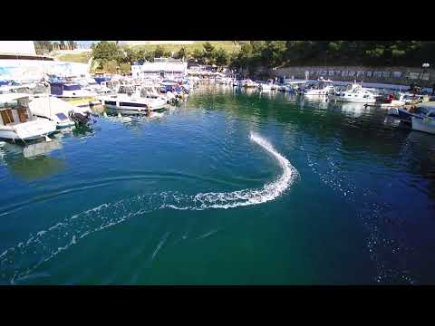 DRONE FILMING FT011 RACING BOAT