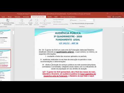 Prestação de Contas 3º Quadrimestre 2020 de Saúde (Contábeis e Operacionais)