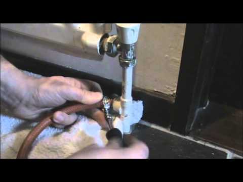how to drain a gravity fed heating system