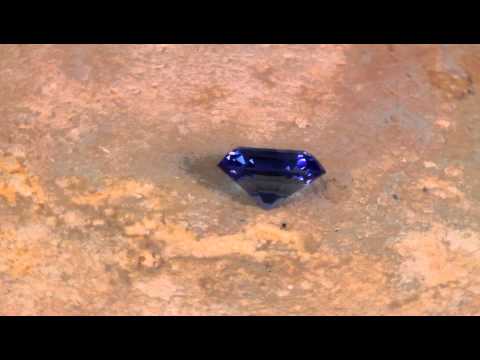 Fine Cut Tanzanite 1.65 Carat Violet Blue Intense Color 