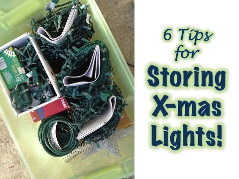 how to organize christmas lights