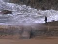 Tribute to Robbie Coltrane walking the Sea Wall