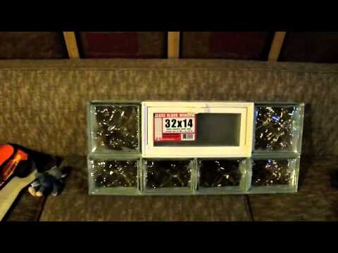 how to replace glass block window vent