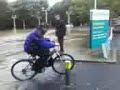 cycling in a lake?