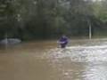 cycling in a lake?