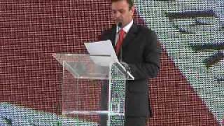 Governador Aécio Neves discursa na inauguração da Cidade Administrativa - parte 1