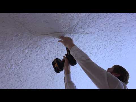 how to patch cracks in ceiling