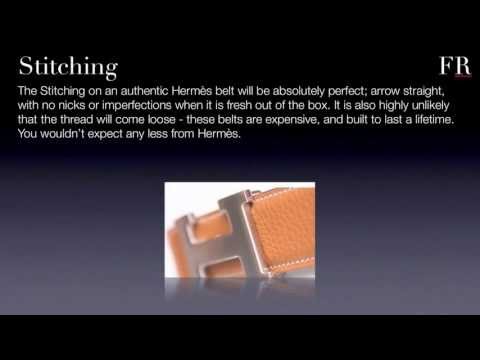 how to identify original hermes belt