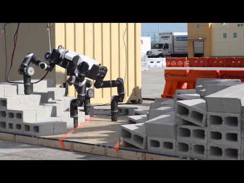 RoboSimian: Four-Footed Robot Competes at DARPA Challenge | Video