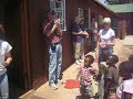Handing out lunch at Kwasa Center