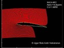 Potential flow past a cambered airfoil NACA 4412