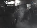 dirty ray does a burnout while giving a jolly to the neutraldancers in front of winterland the night of the last show at the old winterland.