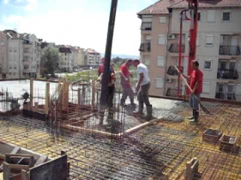 Betoniranje podne ploče II sprata