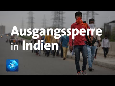 Indien: Wegen Coronavirus Ausgangssperre fr 1,3 Mill ...